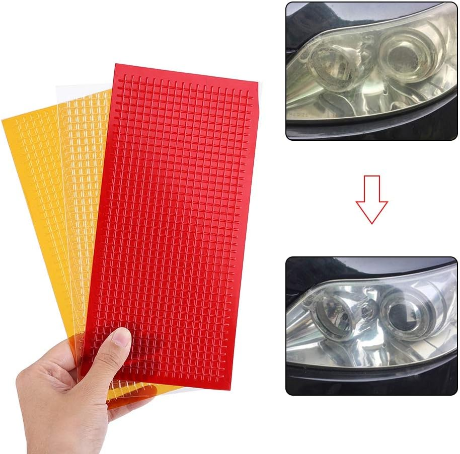 HURRISE Tail Light Tape, 3M Tail Light Repair Tape Auto Lens Repair Kit Film Headlight Taillight Repair Tools image number 5