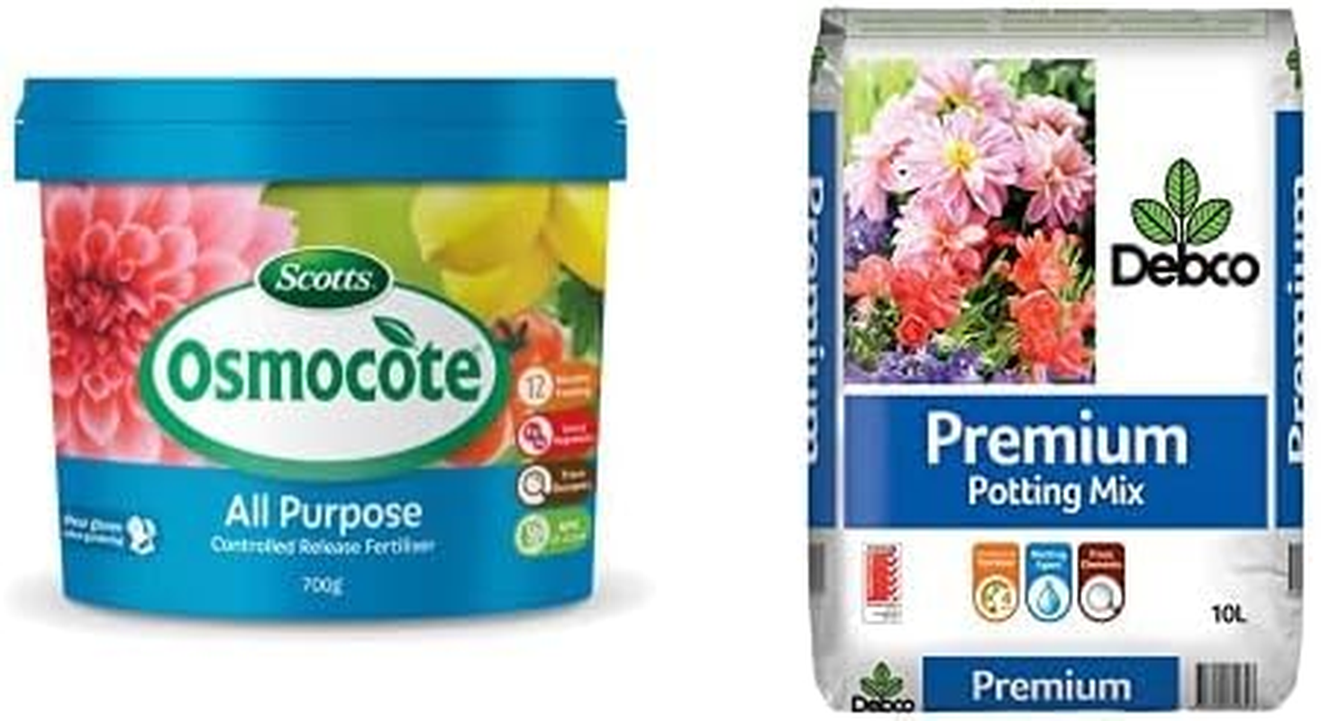 OSMOCOTE All Purpose CRF 700G + DEBCO Premium Potting Mix 10L image number 1