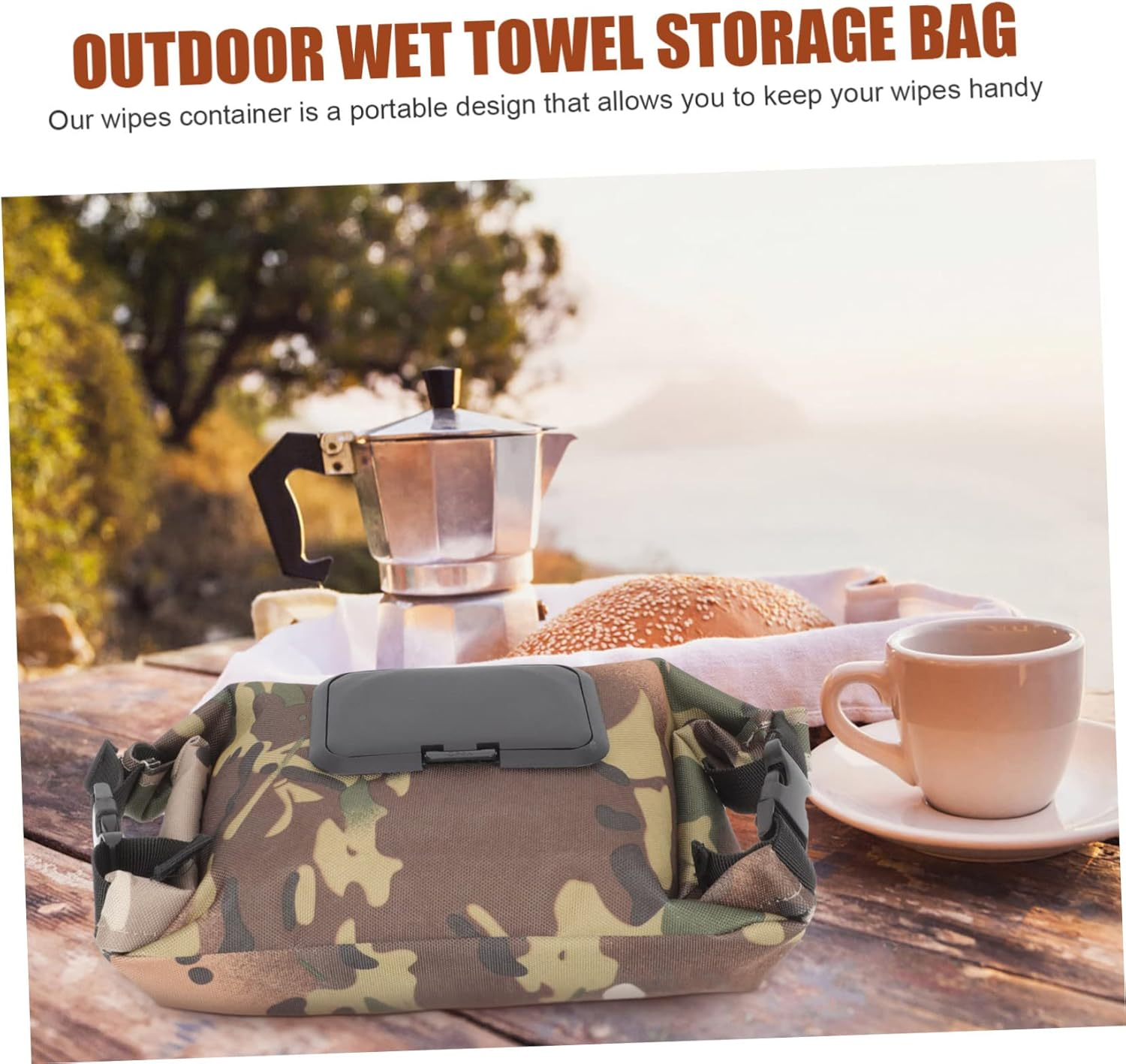 Alipis Hanging Tissue Container Camping Tissue Dispenser Napkin Storage Box for Outdoor image number 3