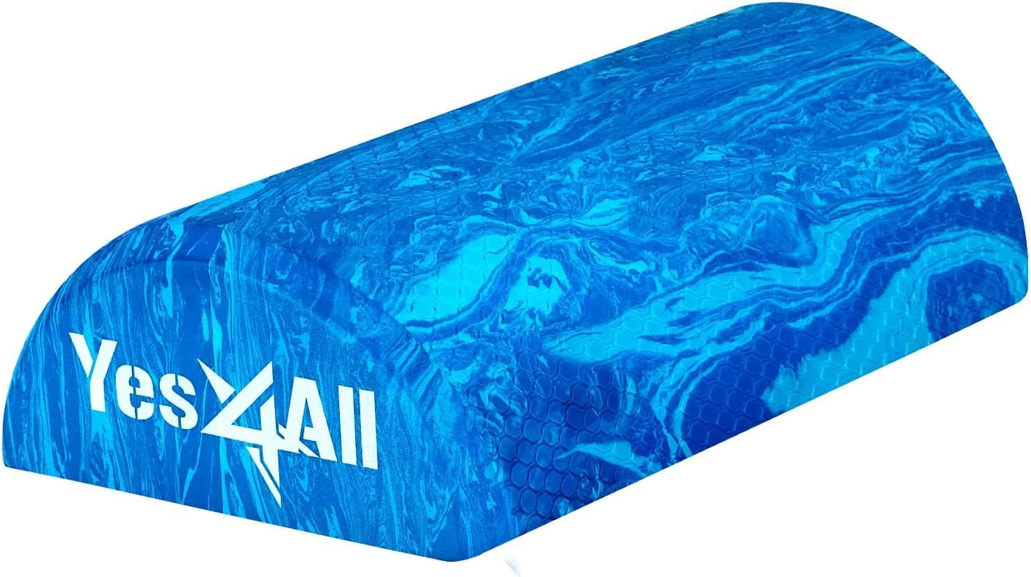 Yes4All Medium-Density EVA Foam Roller for Physical Therapy Half Yoga Back Roller for Muscle Massage, Back Pain Relief - 36-Inch - Blue image number 6