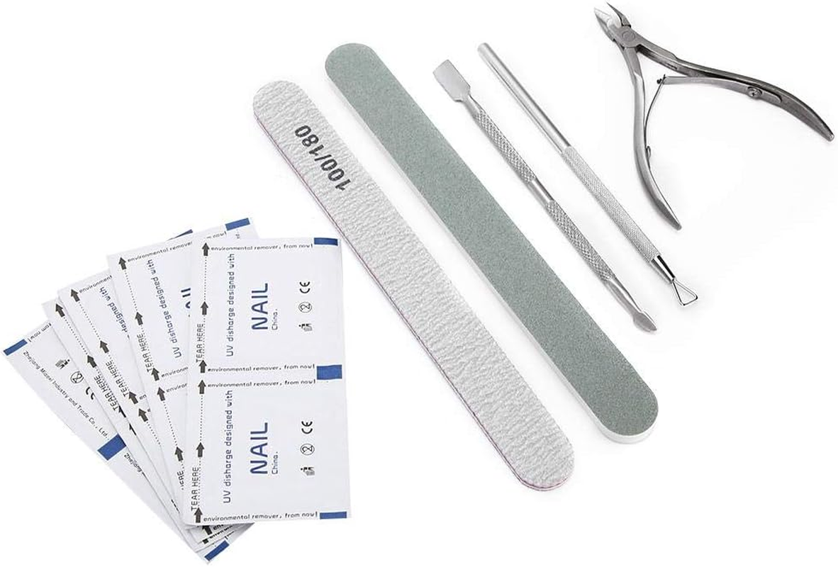 Manicure Tool Manicure Pedicure Tools Steel Pusher, Nail Polish Removal Tool, Professional Manicure Tool Set for Professional Nail Salon Individual Use image number 6