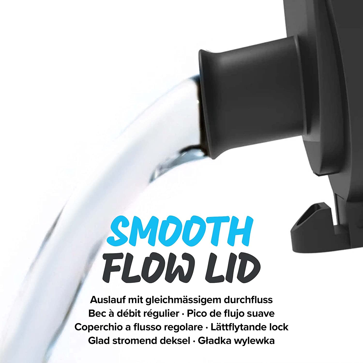 Ion8 500Ml Water Bottle, BPA Free, Leakproof, Dishwasher Safe, Easy Open, Secure Lock, Clear Drinks Bottle for Boys & Girls, Small Gym Sports Drinking Water Bottle 500Ml image number 4