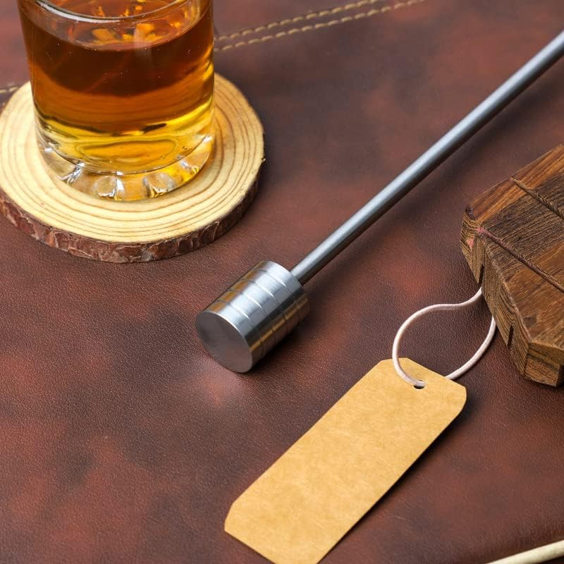 INDIAN STORE 24 Beer Spike Beer Caranelizer Beer Carameliser Beer Warmer Real Wood Handle 100% Food Safe and Rustproof Stainless Steel Ball (Shape 3) - Shape 2 image number 3