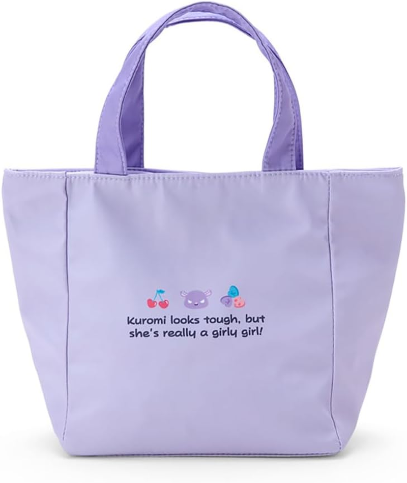 Sanrio 805572 Kuromi Insulated Lunch Bag, Kuromi-Chan Kuromi, 8.3 X 11.8 X 4.5 Inches (21 X 30 X 11.5 Cm), Character