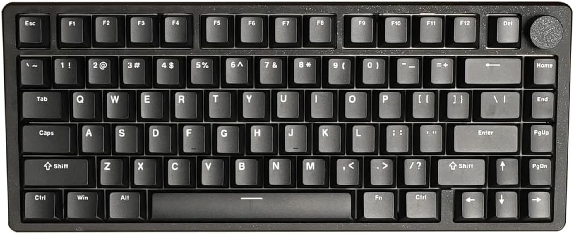 Aftershock ODEN75 Wireless Mechanical Gaming Keyboard | Keyboard 75% | Wireless/Bluetooth | Snow Leopard V2 Linear Switches | Black Gaming Keyboard image number 2