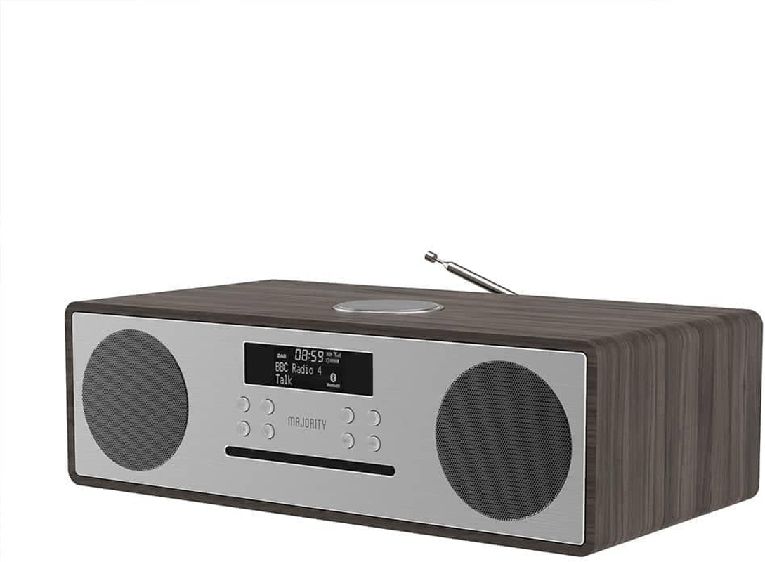 Majority Oakington Bluetooth DAB Radio and CD Player and Music System, Oak, Walnut image number 3