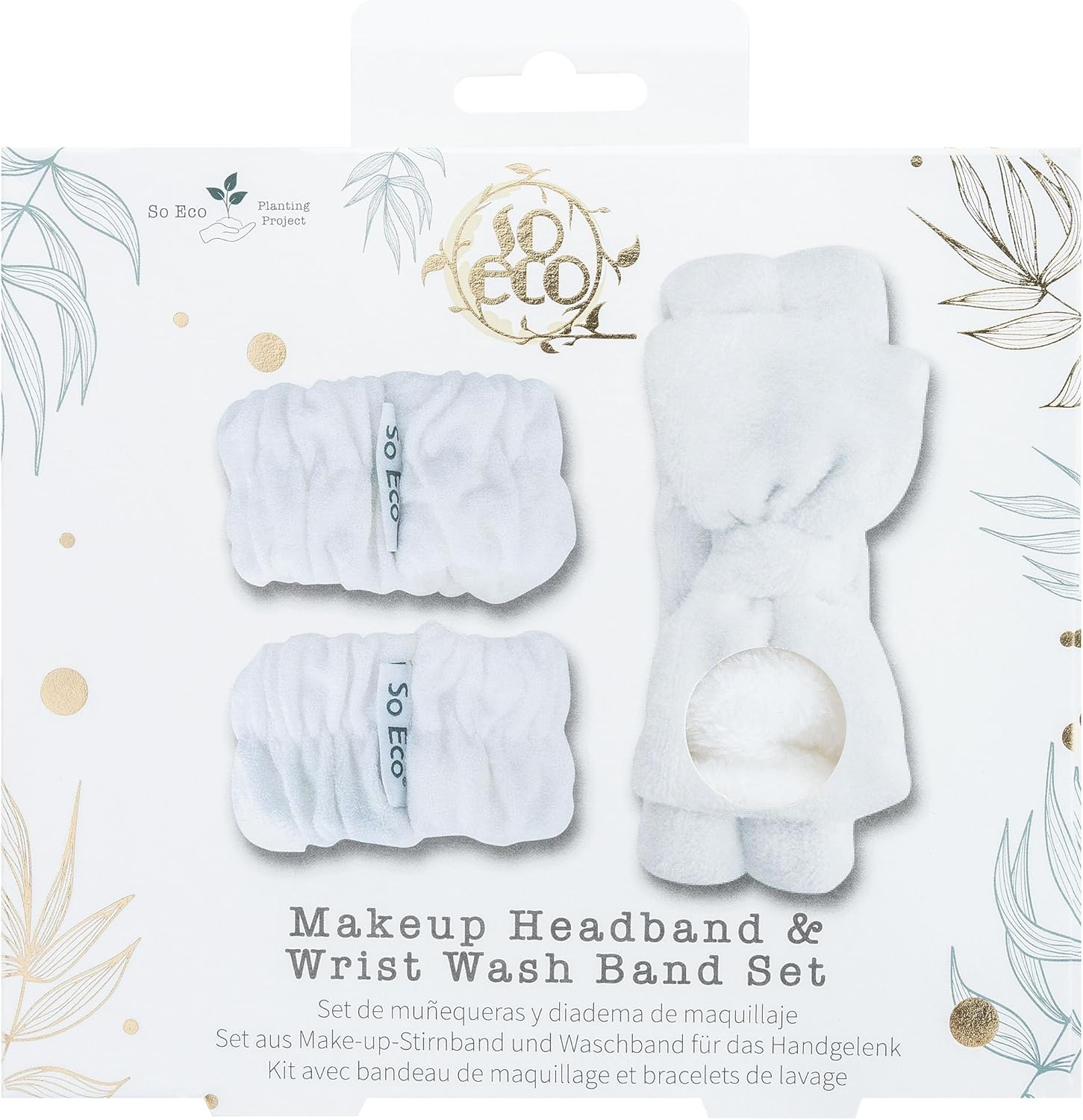 So Eco Makeup Headband & Wrist Wash Band Set image number 1