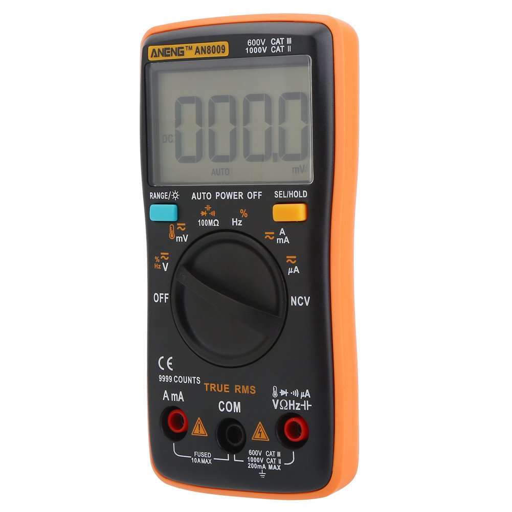 ANENG AN8009 Digital Auto Ranging Multimeters 9999 Count True RMS AC/DC Voltage HFE Electronic Meter image number 3