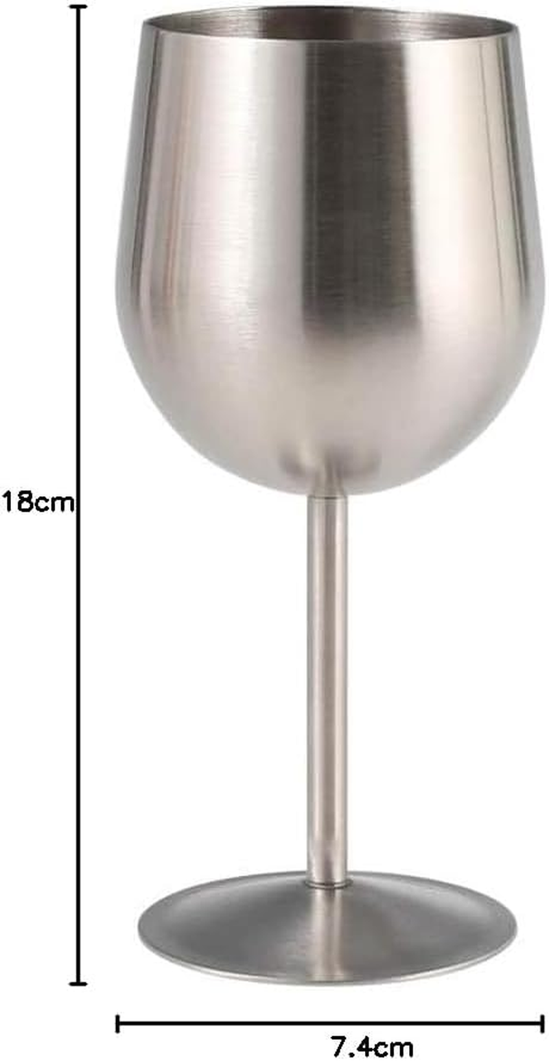 Dulton M-0519ST Wine Glass, Stainless Steel, Expressive Wine Glass, Height 7.1 Inches (180 Mm), Diameter 2.9 Inches (74 Mm), Capacity: 11.8 Fl Oz (350 Ml) image number 1