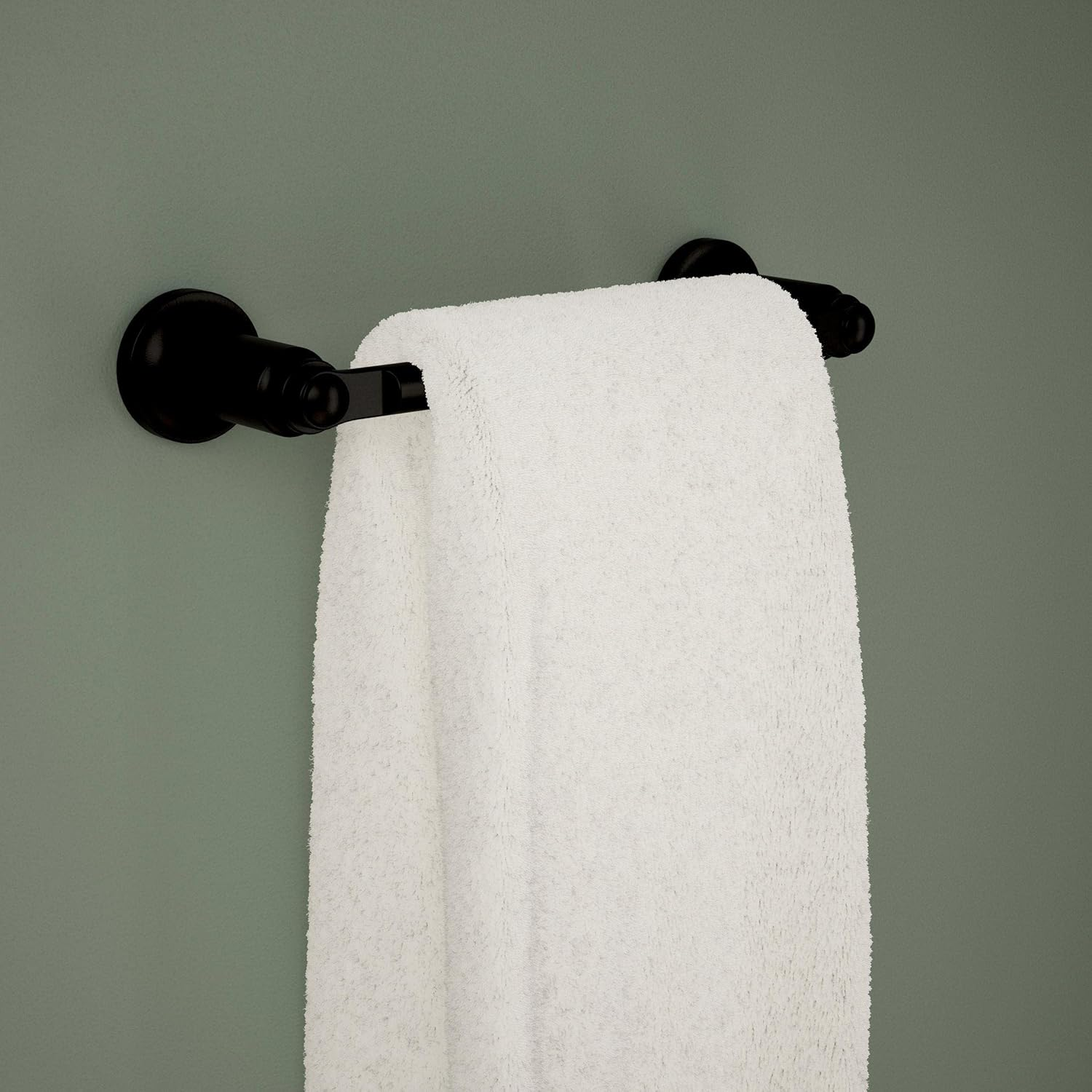 Delta 73508-BL Saylor Bath Hardware Towel Bar, Matte Black image number 3