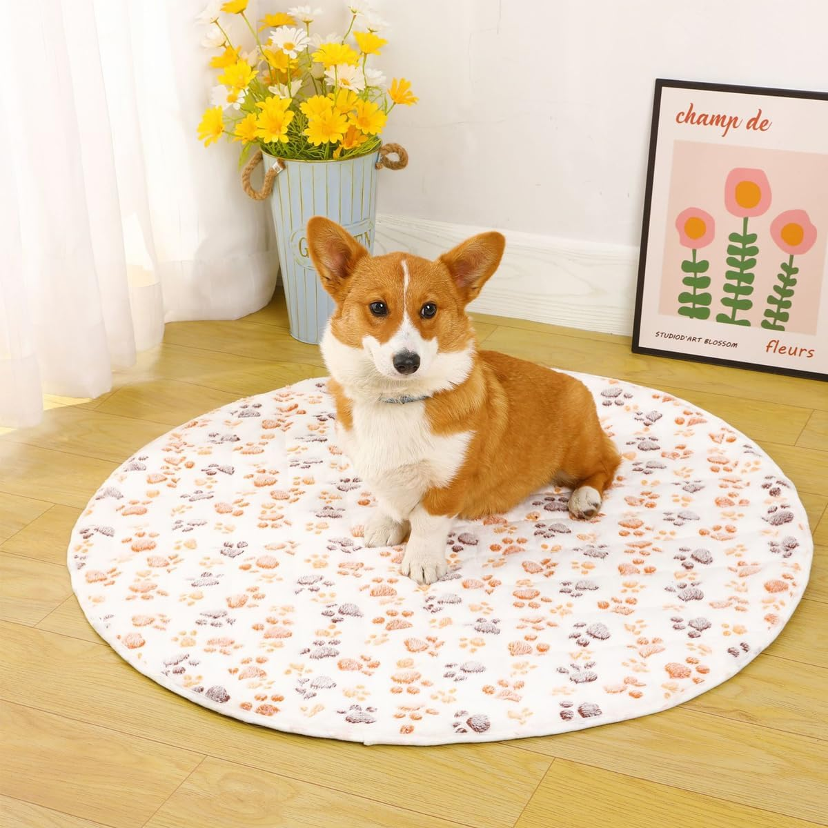 AIMALL 1 round Waterproof Dog Pad Non-Slip Breathable Machine Washable Pet Pad for All Seasons Sizes 13.7 to 29.5 Inches image number 2