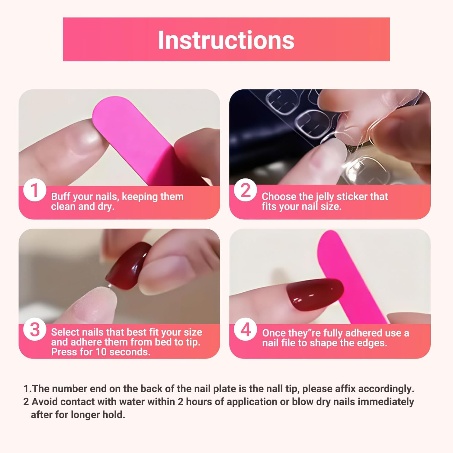 24-Set Press on Nails Almond Medium French Tip Acrylic Fake Nails with Fruit Colorful Swirl Patterns Designs Full Cover Reusable Almond False Nails Set, Nails Stick for Women