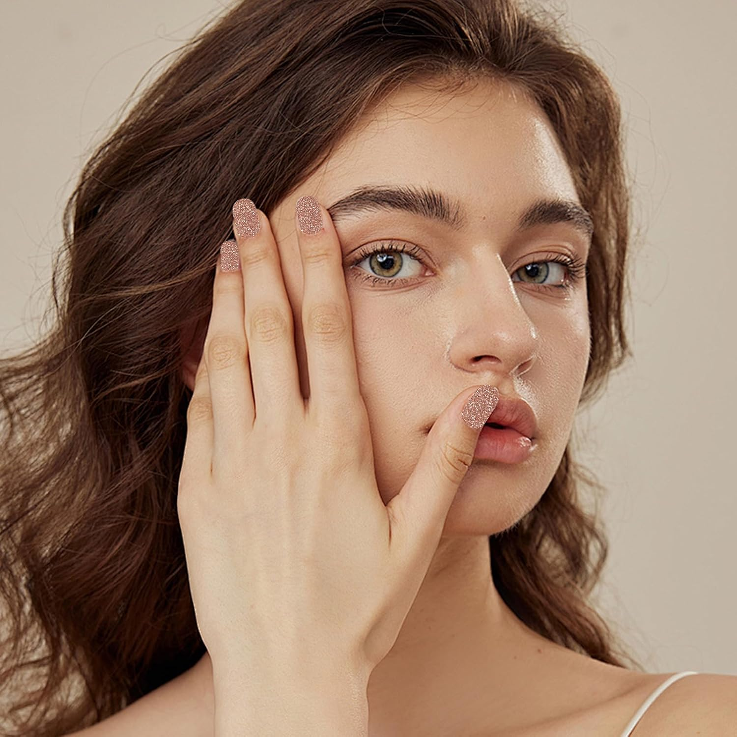 Wesleyyy Semi Cured Gel Nail Strips, Gel Nail Stickers, Peel and Stick Stickers, Semi-Cured Strips, Polish Full Wraps