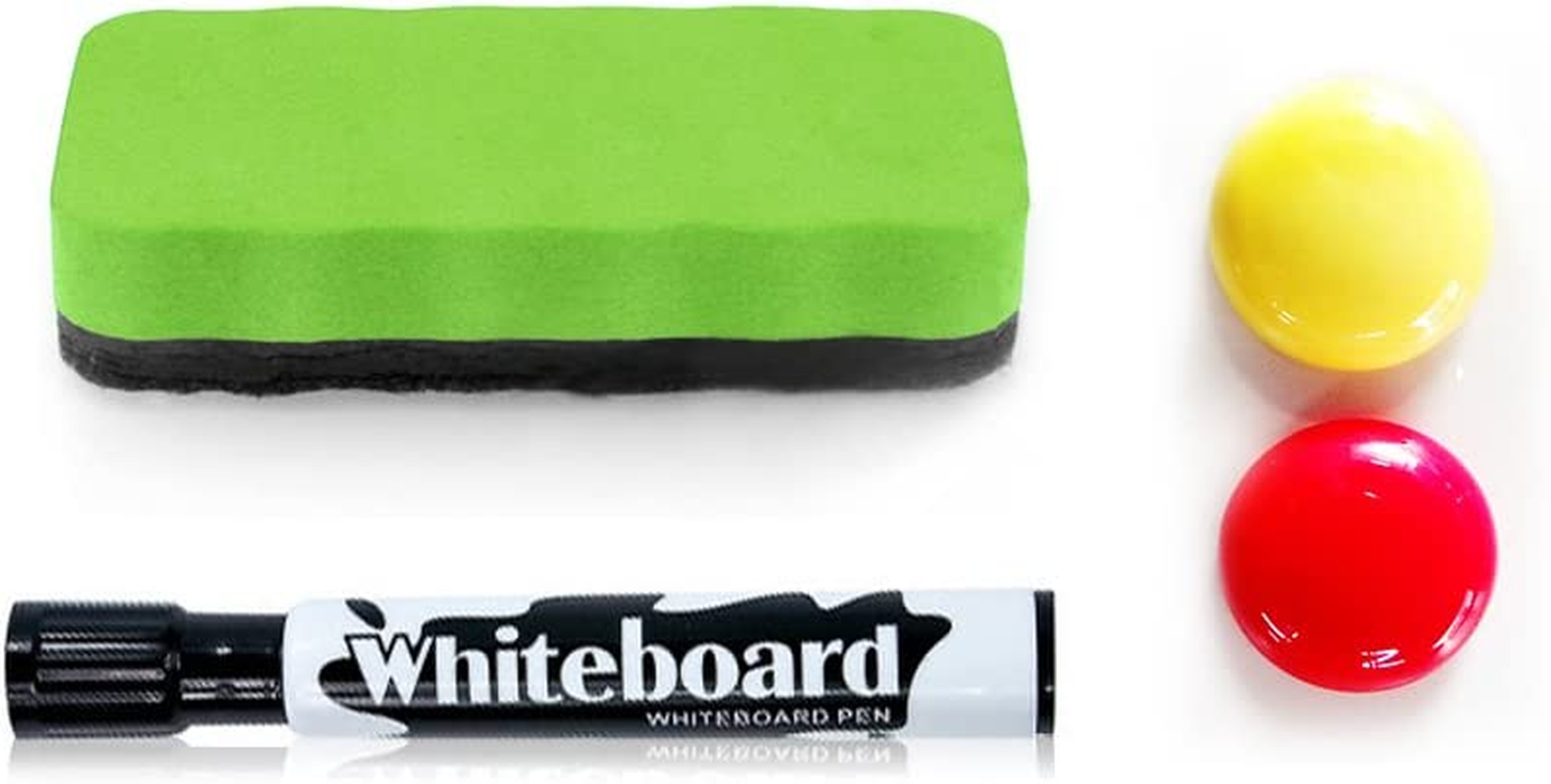 HAND in HAND Magnetic Whiteboard, Dry Erase Board, Silver Aluminum Frame, Including 1 X Dry-Erase, 2 X Magnets and 1 X Dry-Erase Board Markers, for School, Home, Office (905 X 600 MM) - White image number 3