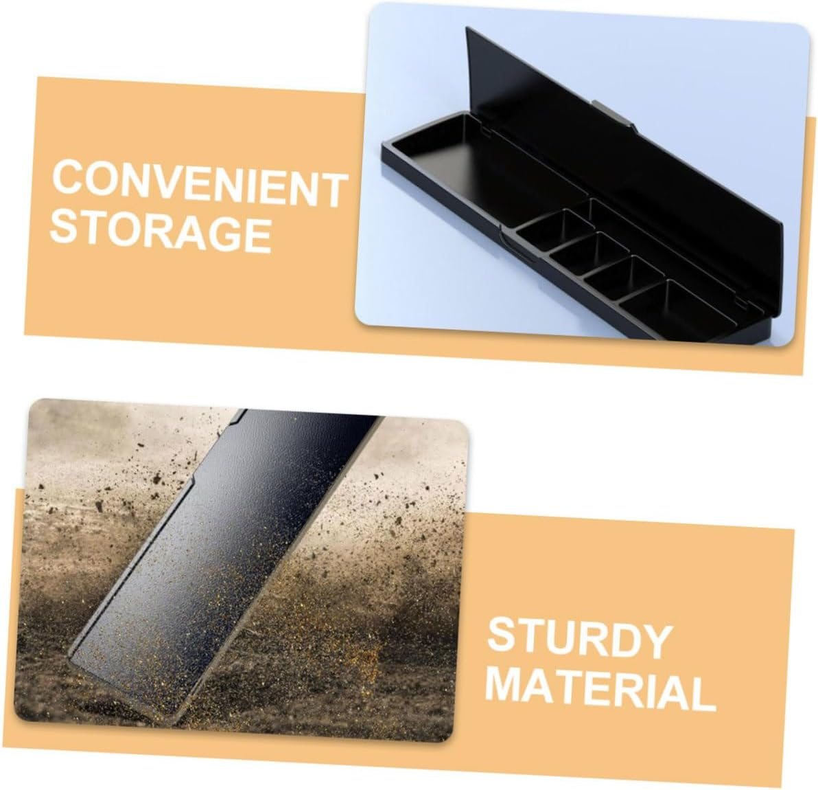 ROMISBABA Keyboard Wrist Holder Desk Partition Organizer with Soft Cushion Wrist Rest and Storage Case for Office Desk Use Compatible with Mechanical Keyboards image number 3