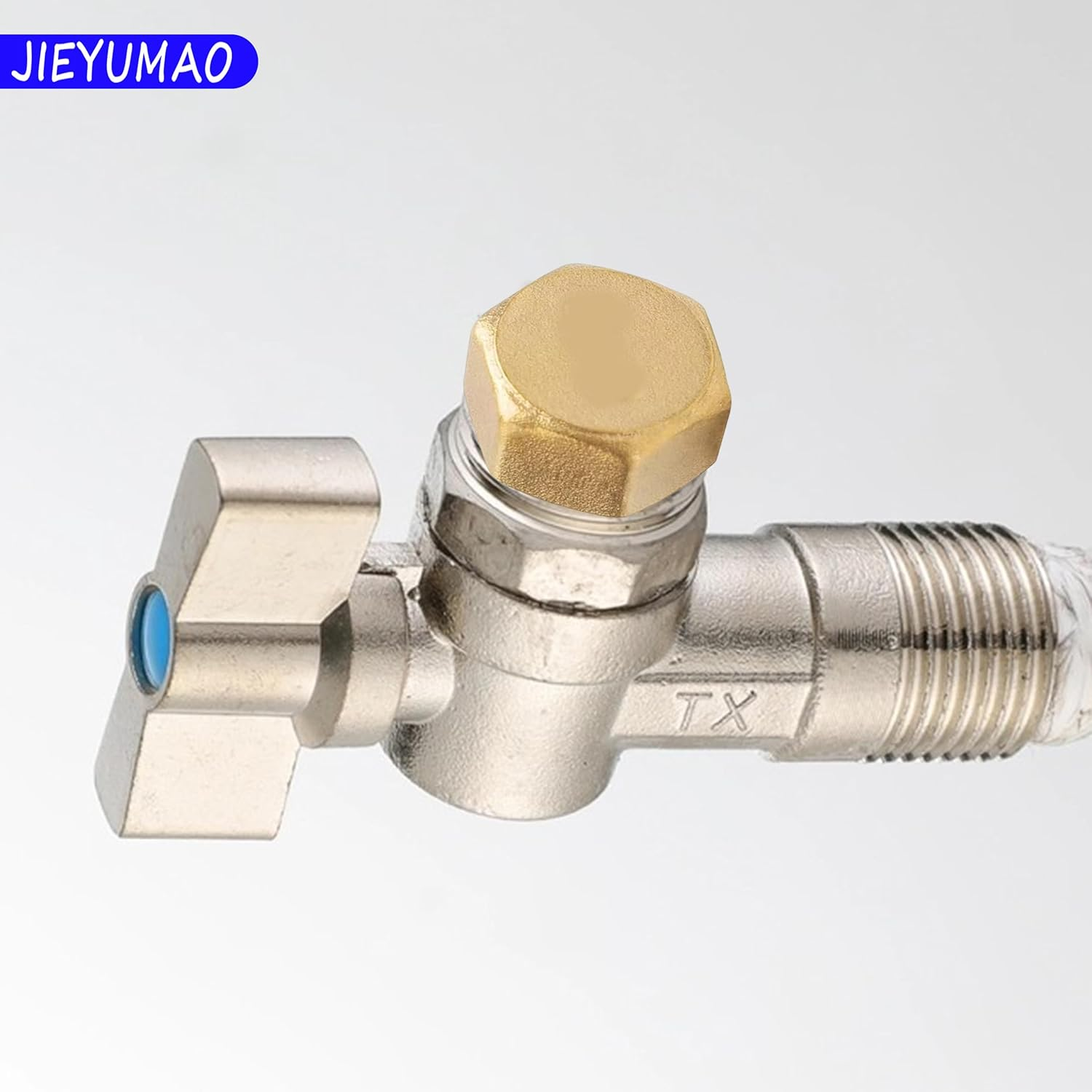 Garden Hose Cap, 4Pcs Brass Spigot Cap with Washers, 3/4 Inch 2 Styles Garden Hose End Caps with Tape, Outdoor Faucet Caps Brass Gardens Hoses Plug for Outdoor Faucet Replacement image number 6