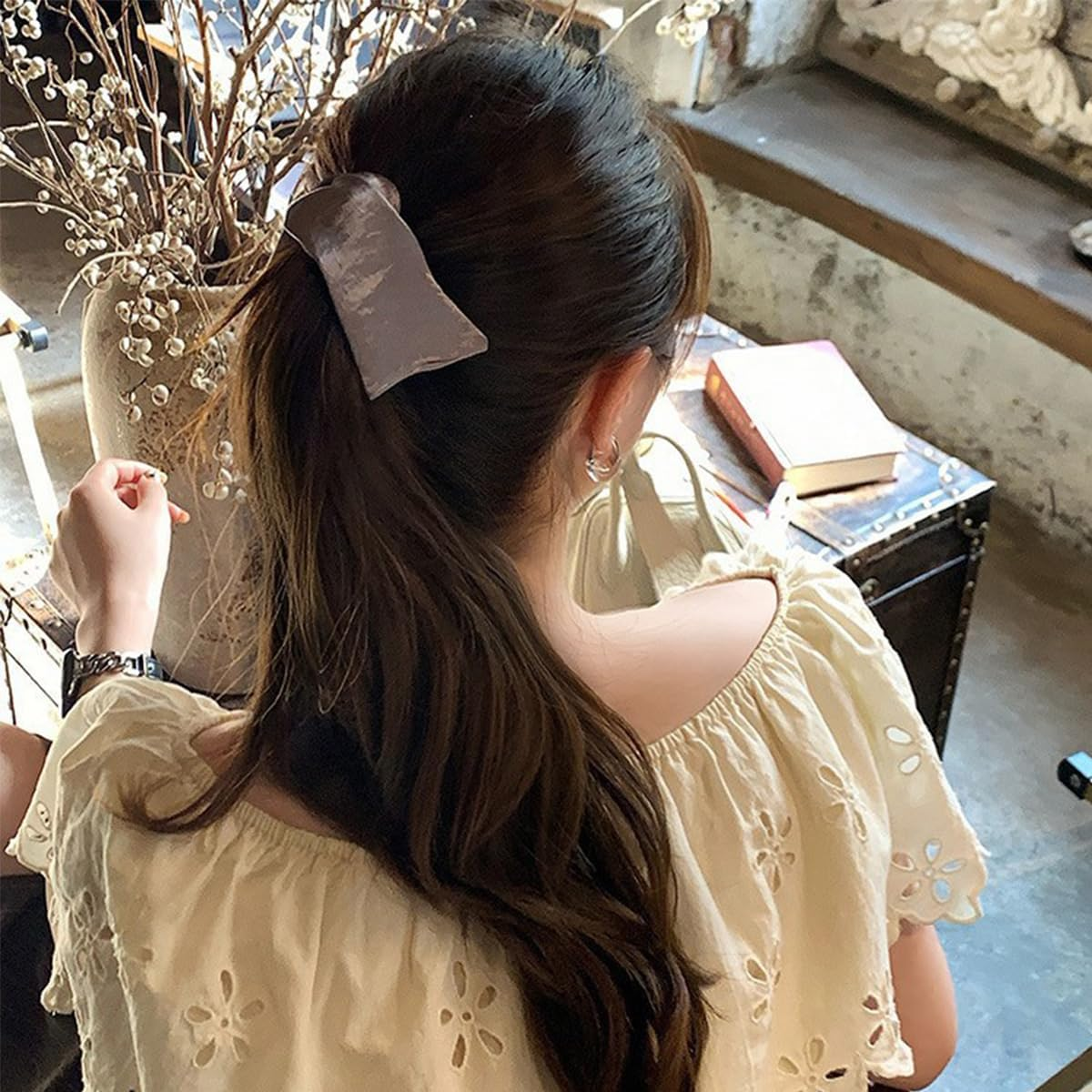 2Ps Hair Clips Women'S Band Vintage Style Duckbill Hair Clips for Styling Rotatable Adjustable Hair Thick & Thin Clips image number 4