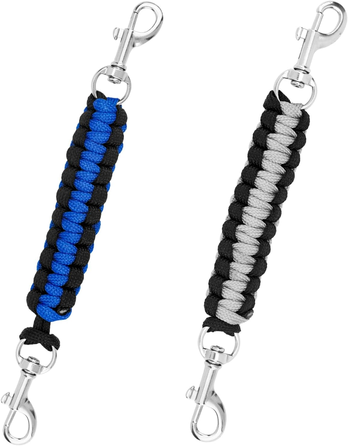 2Pcs Dog Prong Collar Safety Clip, 17.5Cm/6.89In 360&deg; Rotating Dog Collar Strap Pet Leash Extender for Harness Connector Double Clip Pet Essentials for Walking Running Hiking image number 2