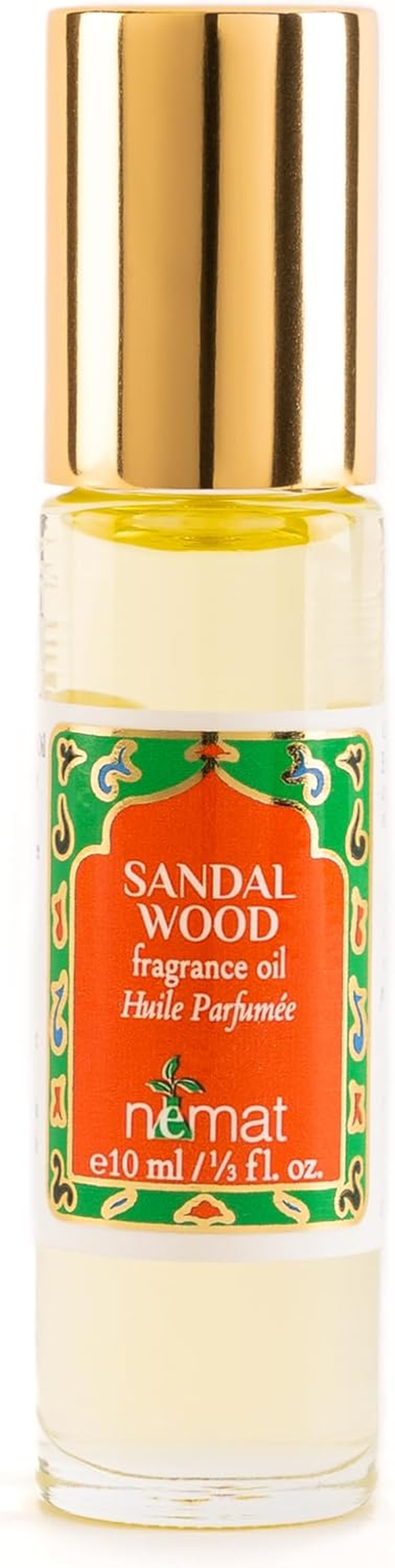 Sandalwood Perfume Oil Roll-On - Sandal Wood Fragrance Oil Roller (No Alcohol) Perfumes for Women and Men by Nemat Fragrances, 10 Ml / 0.33 Fl Oz image number 1