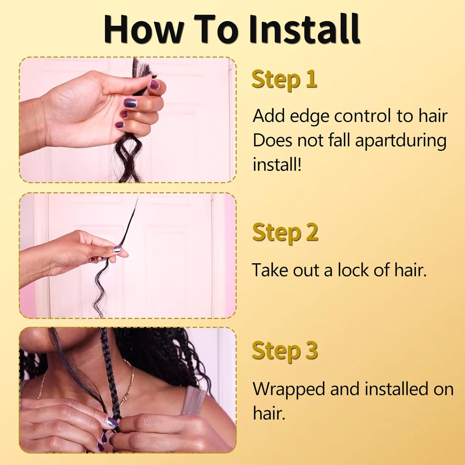 LPARMJIT Deep Wave Bulk Hair for Braiding, 18 Inches, 2 Bundles/Pack, No Weft for Braiding, Wavy Synthetic Braiding Hair Extensions for Boho Braids image number 2