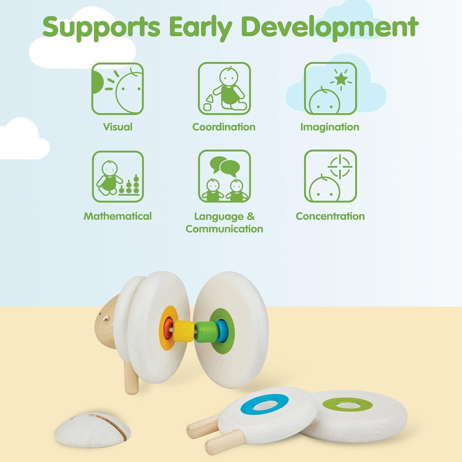 Plantoys - Lacing Sheep image number 5
