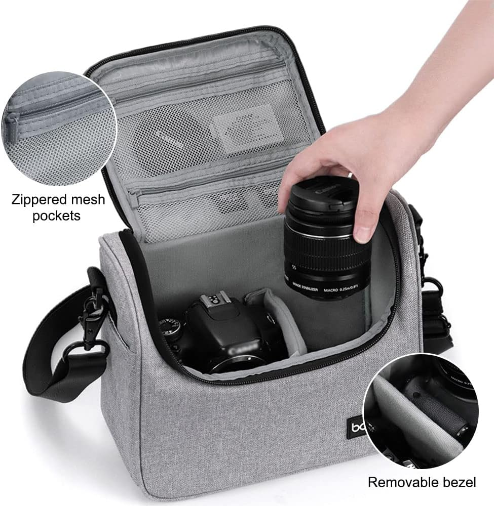 Digital SLR Camera Bag Lens Camera Bag Classical Storage Bag Shoulder Camera Protective Cover for Canon/Nikon/Sony image number 6