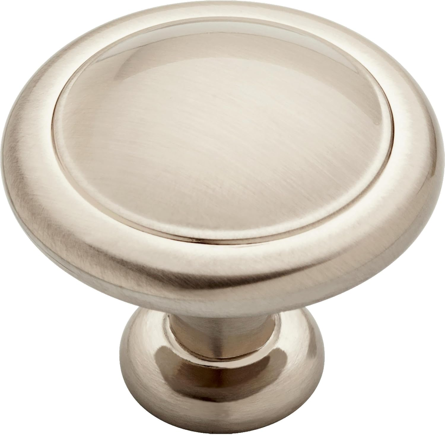 Franklin Brass Ringed Cabinet Knob, Matte Black, 1-1/4 in (32Mm) Drawer Knob, 10 Pack, P35597Z-FB-B