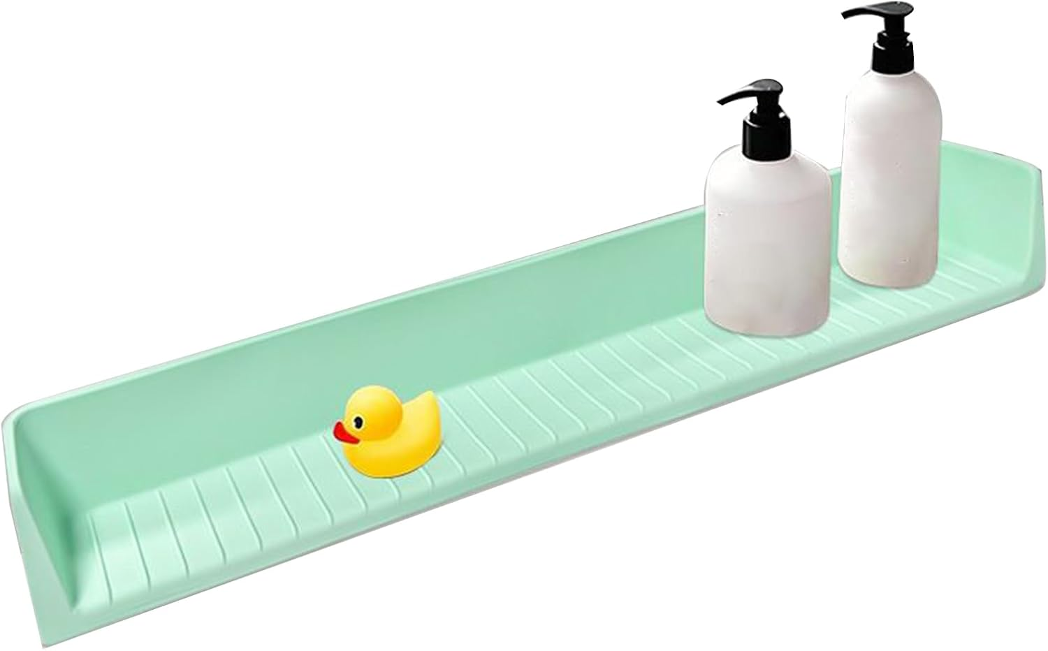Bathtub Splash Guard | Silicone Kids Toy Holder,Toddler Shower Toys Organizer Splash Guard with Suction Cup for Desk Vanity Counter Bathroom Bathtub