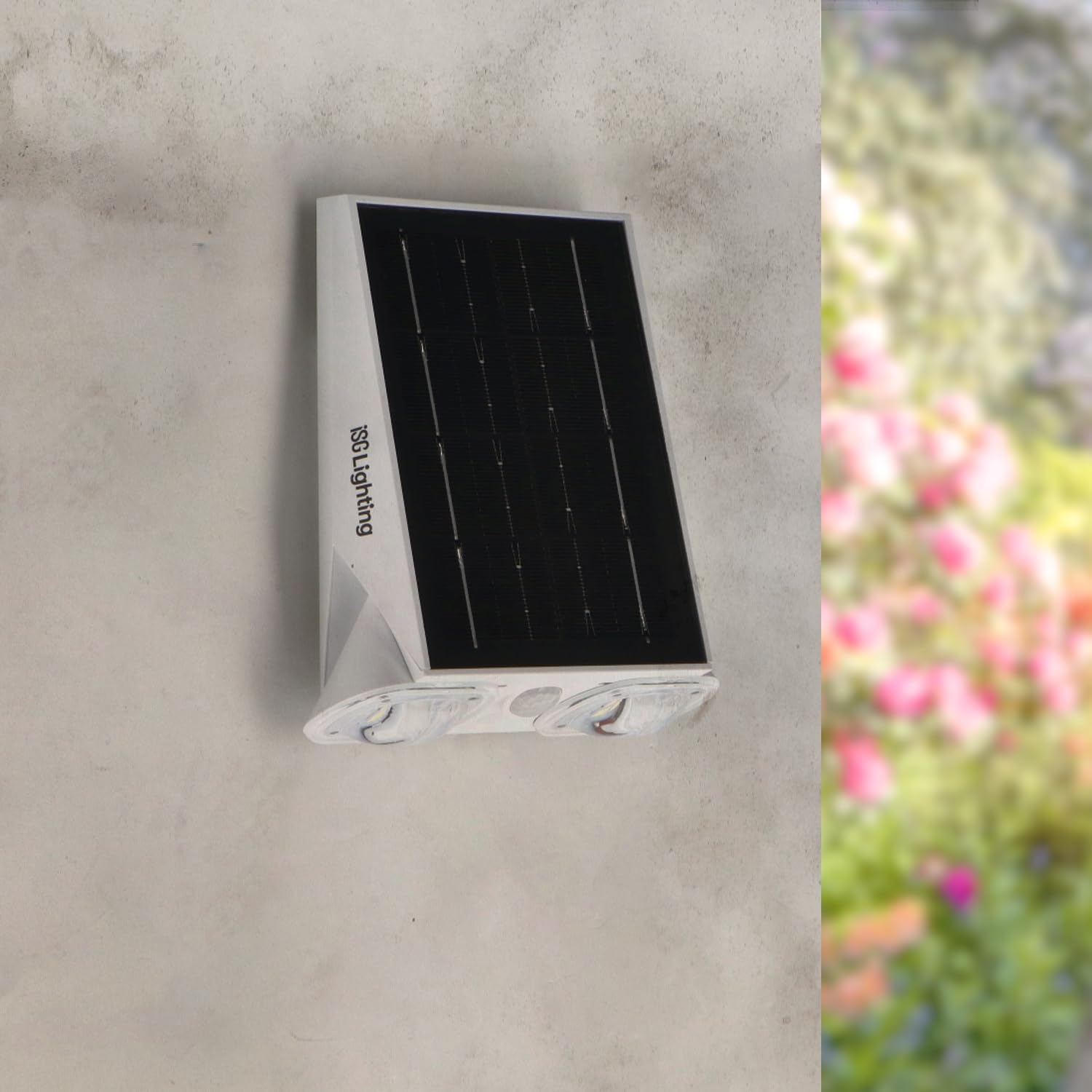 M Ledme Outdoor LED Solar Light with Motion and Twilight Sensor, 800LM 1.3W IP44 Natural White Light (4000K) for Garden, Patio, Facade, Wall image number 2