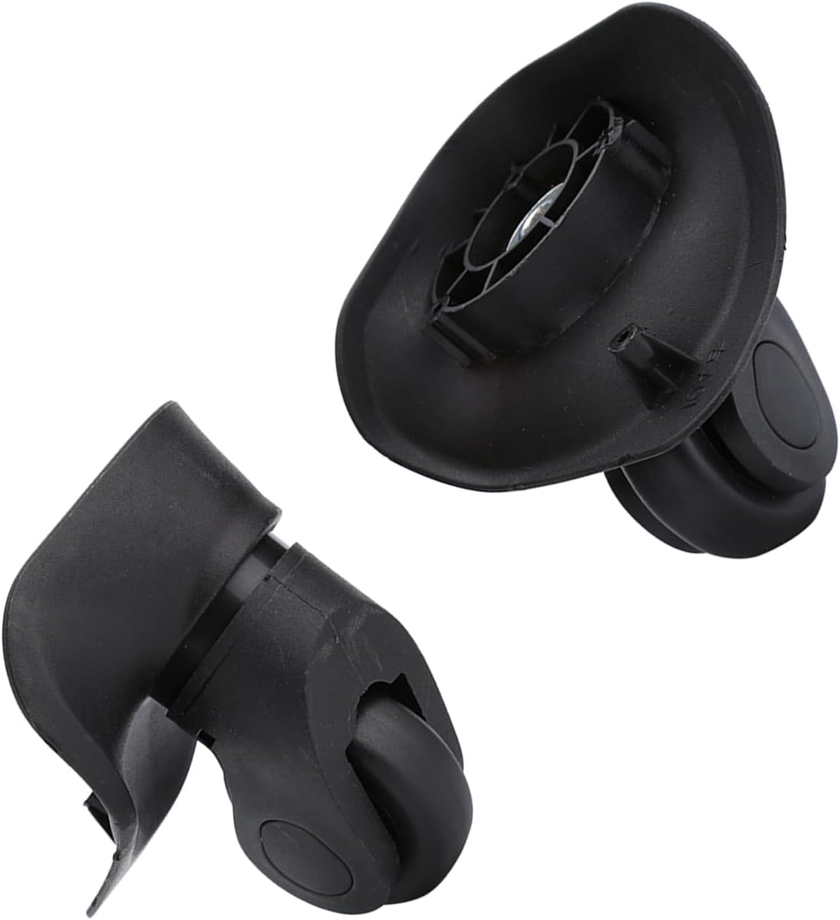 2Pcs PVC Luggage Wheels,Single Roller Double Bearing Luggage Wheels Replacement for Suitcase Accessory Mountaineering Camping Supplies image number 1