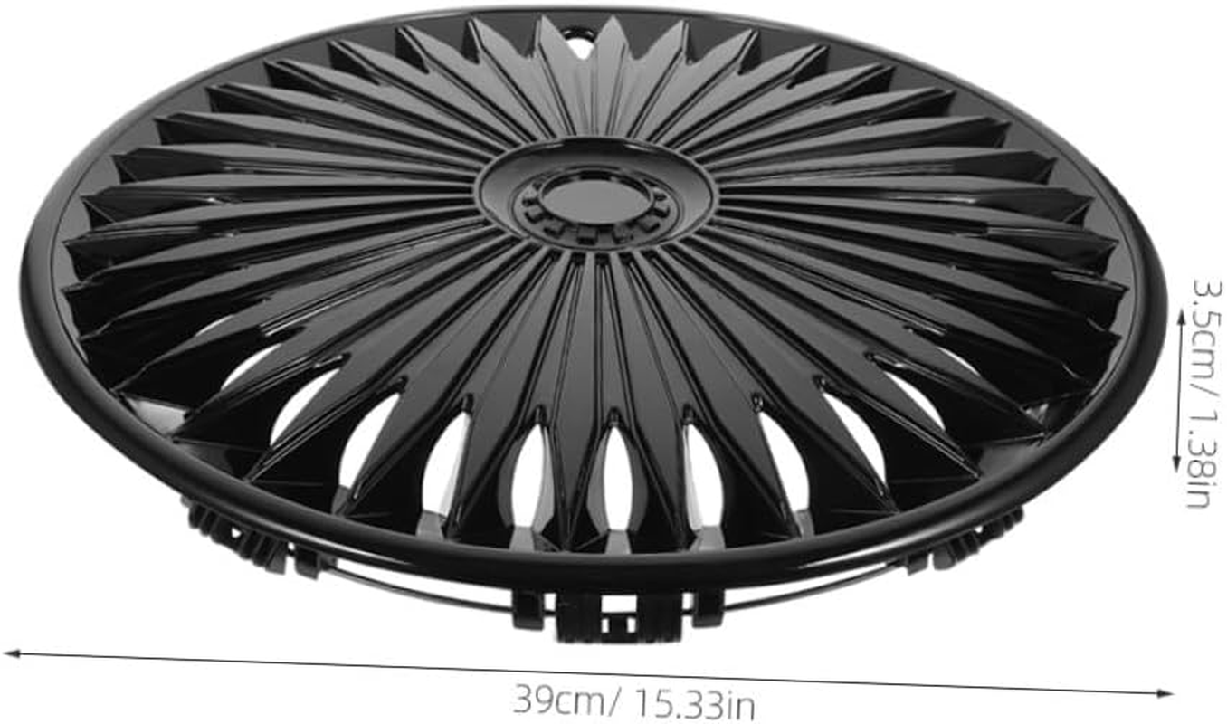 STOBAZA 14-Inch Car Hubcap Wheel Rim Cover, Black Decorative Automotive Replacement Hubcaps for Universal Vehicle Exterior Trim in Australia image number 3