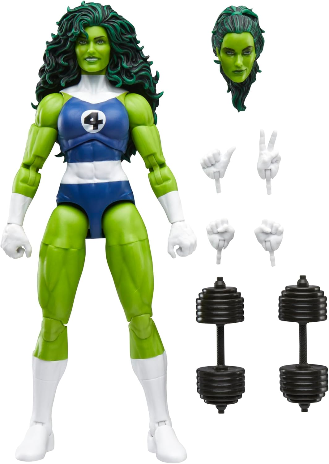 Marvel Legends Series She-Hulk, Retro Cardback Fantastic Four Comics-Inspired Collectible 6-Inch Scale Action Figure image number 1
