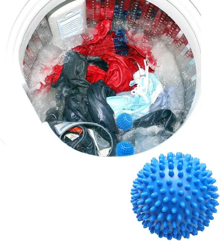 Reusable Dryer Balls Laundry Wash Dryer Balls Anti-Static Fabric Softener Laundry Washing Ball, 6Pcs (Blue) image number 2
