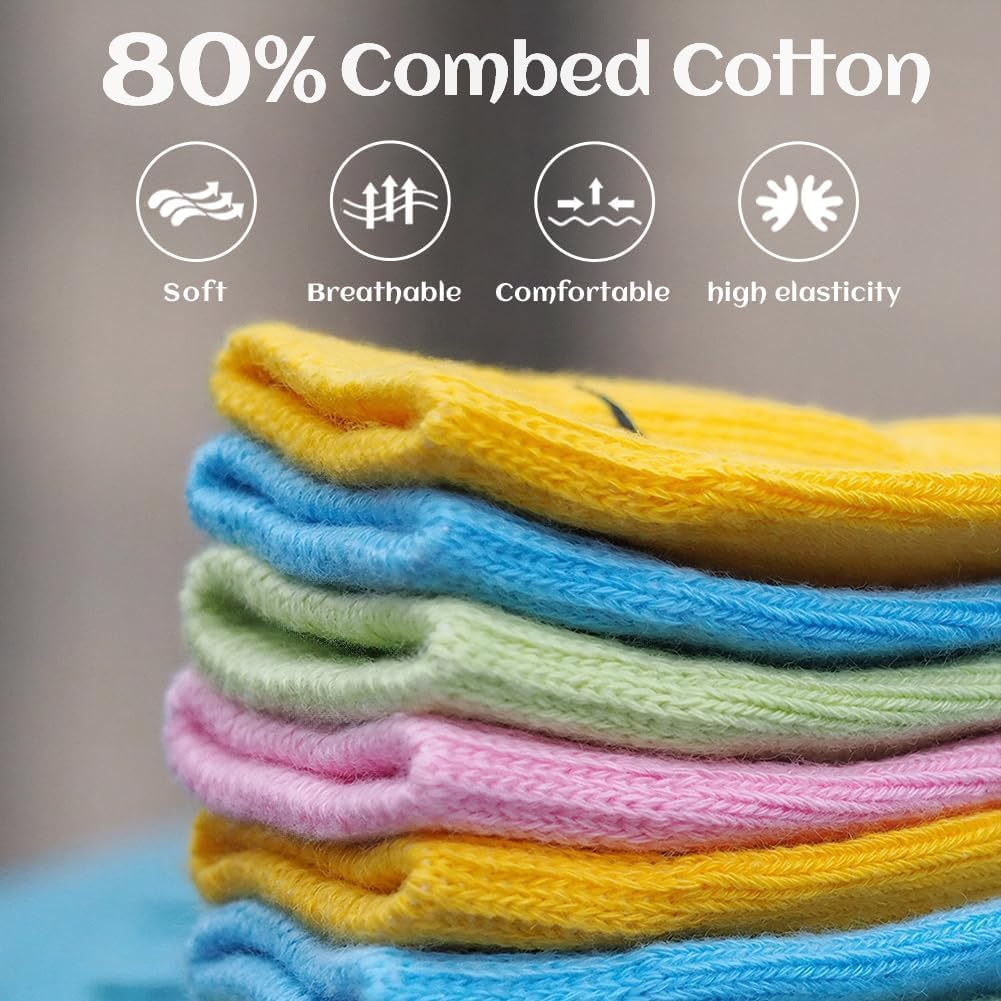 4 Pairs Anti-Slip Dog Socks,Prevent Licking, Paw Protector,Traction Control Indoor for Small Medium Dogs (4 Colors, Large) image number 2