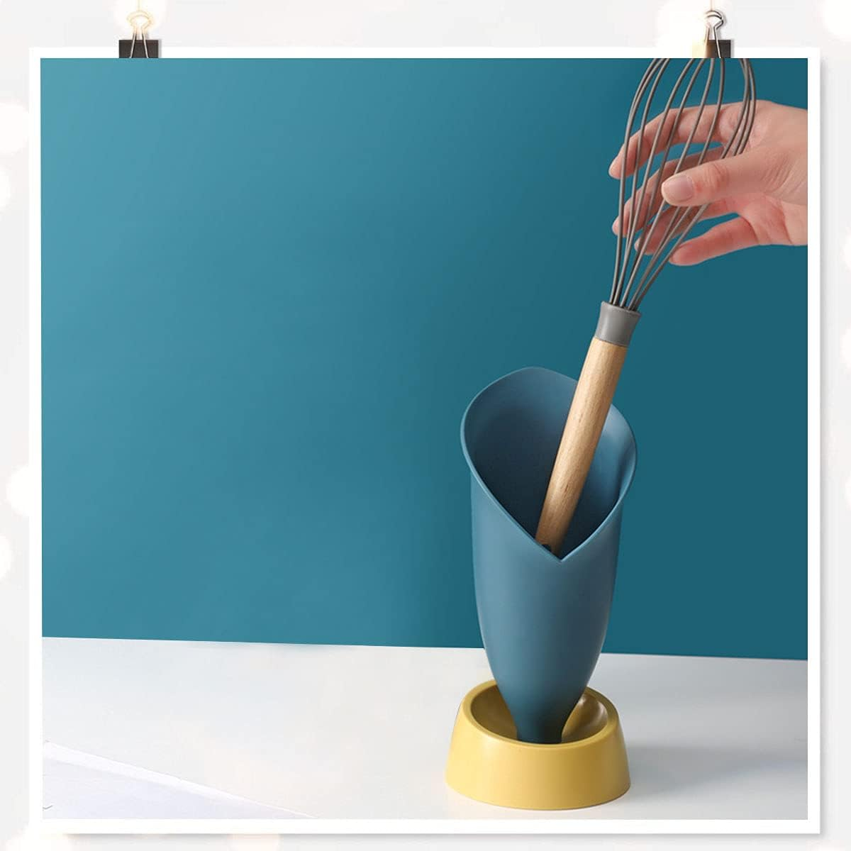 Cutlery Holder Kitchen Cutlery Container Cutlery Drainer - Multifunctional Plastic Cutlery Basket for Organising Knives, Forks, Spoons. Can Also Be Used in Bathroom, Living Room Storage image number 3