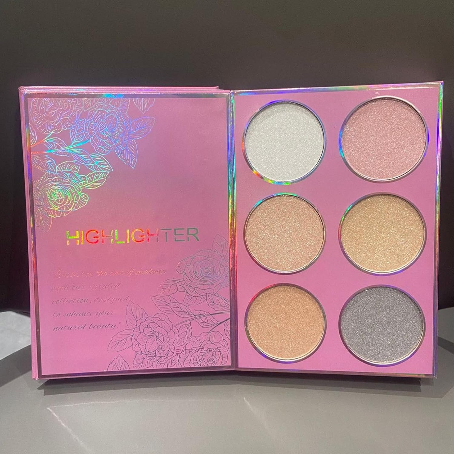 Makeup Book Palette, Waterproof Blendable Powder Lipstick, Make up Palette Eyeshadow Set, for Women Girls Travel Office Party Dating Wedding Shopping Holiday Outdoor image number 3