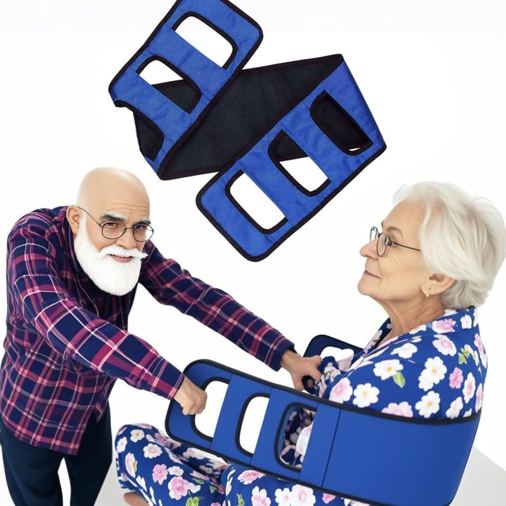 Padded Transfer Belt &ndash; Mobility Standing Assist Sling for Seniors, Handicap and Bariatric Patients, Lift Aid for Safe Transfers from Bed, Car and Chair image number 1