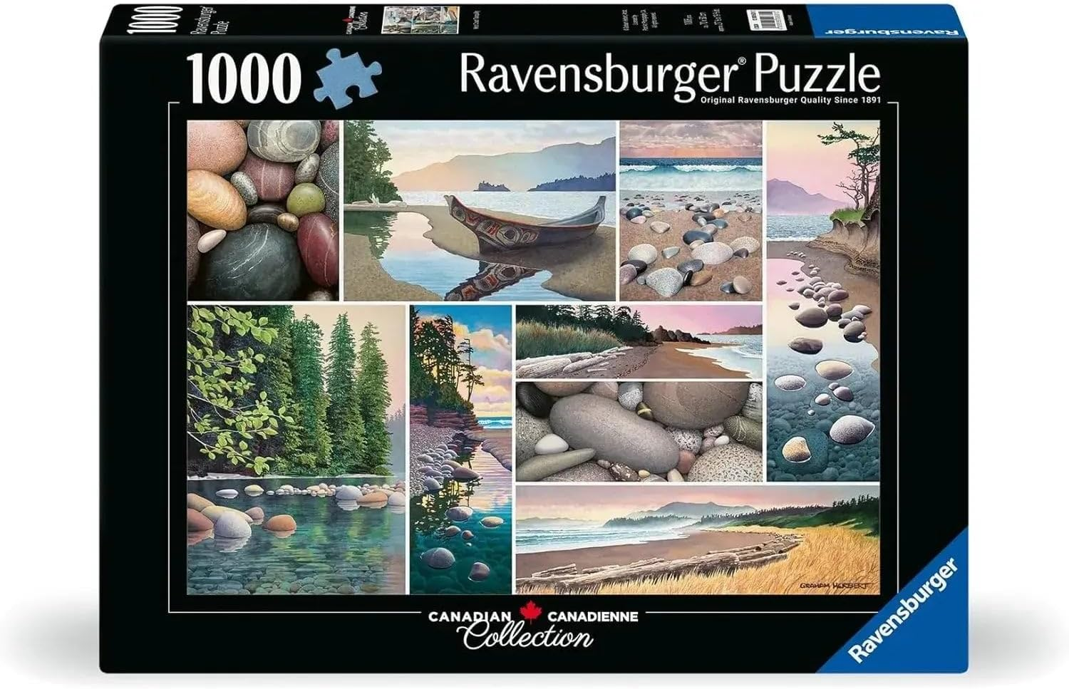 Ravensburger - West Coast Tranquility 1000-Piece Jigsaw Puzzle, Scenic Landscape