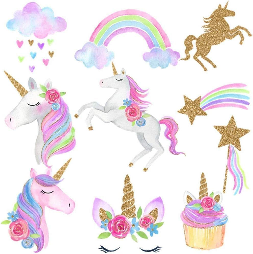 Unicorn Birthday Decorations, Unicorn Party Decorations, Unicorn Party Supplies, Uincorn Party Favors, Unicorn Birthday Banner and Unicorn Hanging Swirl for Girls Birthday Party Decorations image number 3