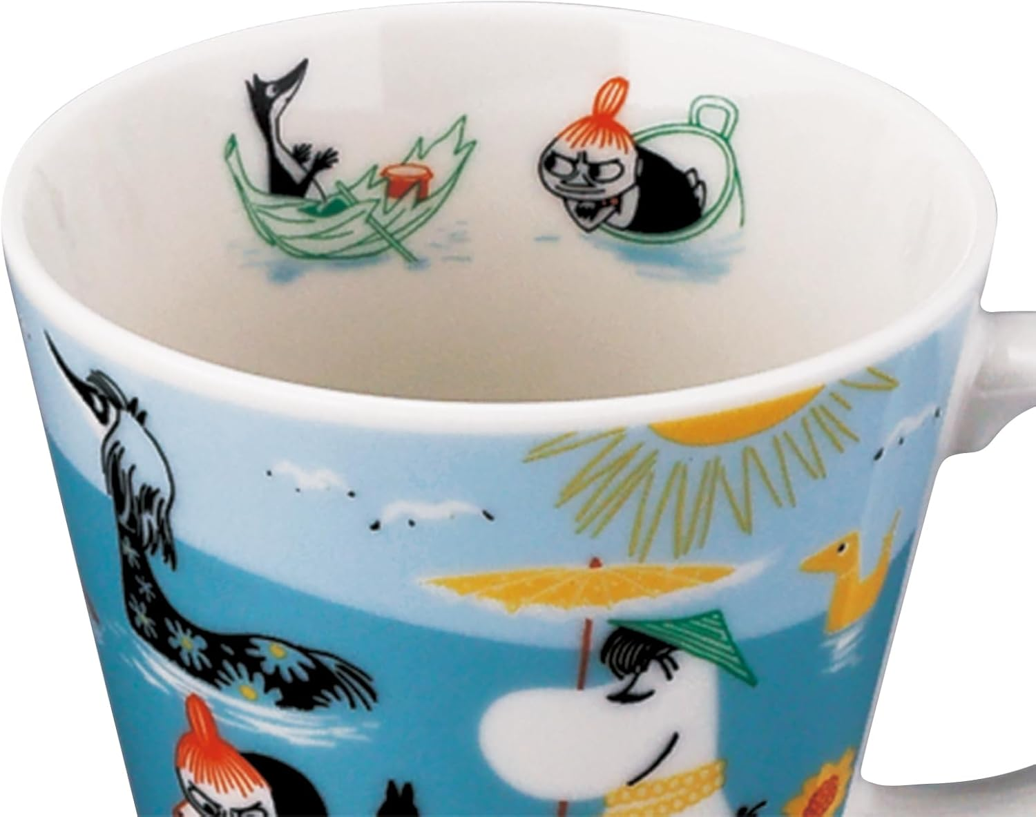 Moomin MM9602-11 Four Seasons Series Mug (Summer) Diameter 3.7 Inches (9.5 Cm), Height 3.3 Inches (8.5 Cm), 11.2 Fl Oz (340 Ml), Present, Made in Japan image number 4