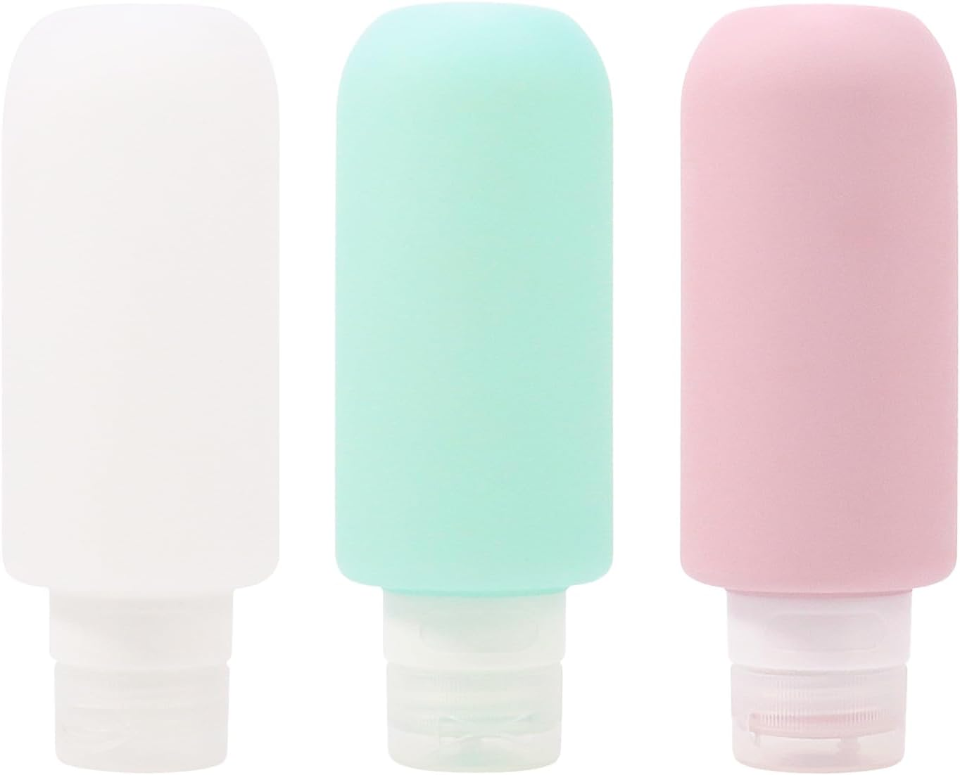 Silicone Travel Bottles 3Pcs Leak Proof Silicone Squeezable Containers for Toiletries, 200Ml Portable Travel Bottles Set for Traveling, BPA Free, Refillable, for Lotion Liquid, Shampoo, Conditioner image number 1