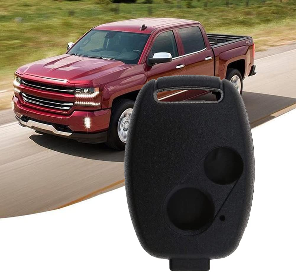 Geli Black 2-Button Empty Remote Key Fob Case Cover with Screwdriver Compatible with Jazz Compatible with Civic Compatible with Accord CRV FRV HRV image number 4