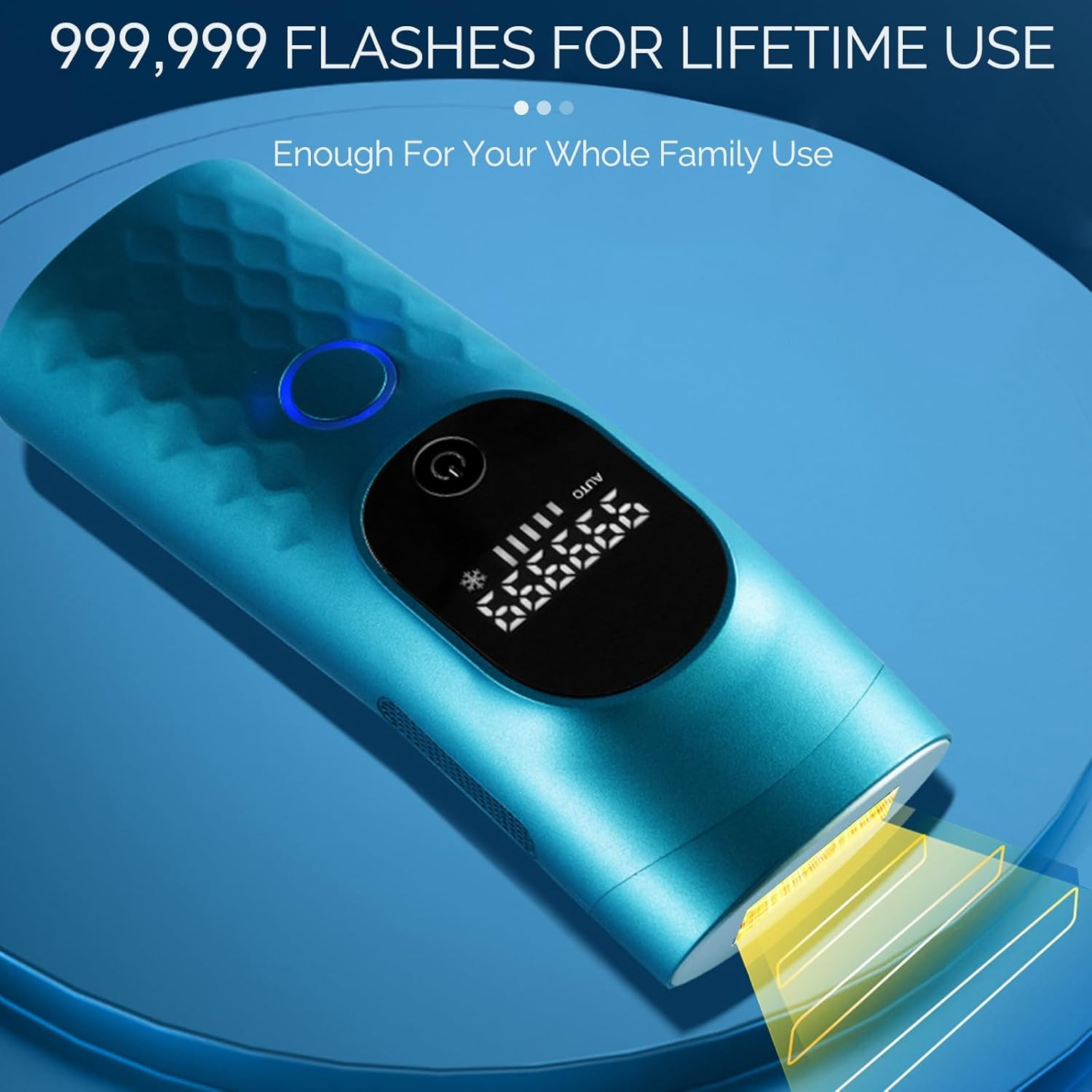 Laser Hair Removal for Women and Men - Permanent Painless Ice Cooling IPL Device Remover Machine with Shaver, Goggles, 999,999 Flashes for Body and Face, Corded image number 5