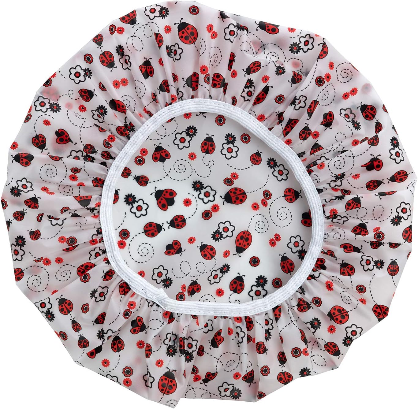 Bodylife Shower Caps 3 Pack Reusable Waterproof Bath Caps Elasticated Single Layer PEVA Shower Caps 27Cm image number 1