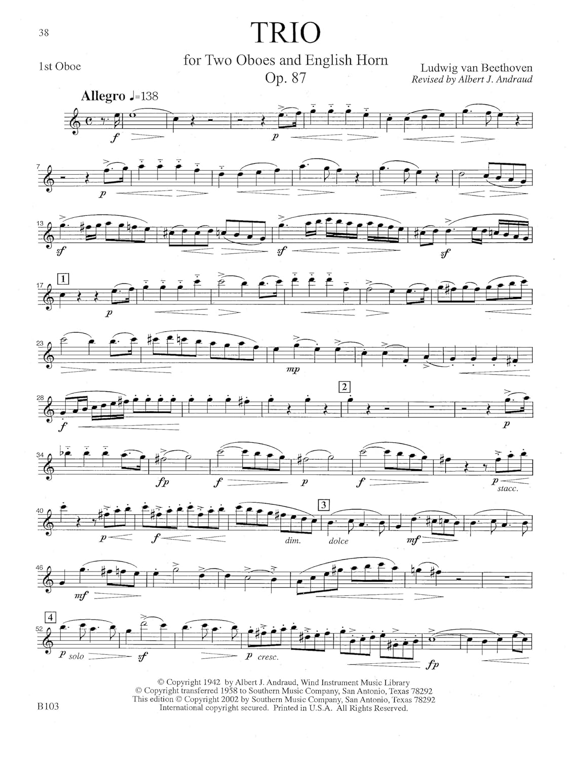 48 Famous Studies, (1St and 3Rd Part): Oboe - Melodious Etudes with Oboe and Saxophone Sheet Music - Oboe and Saxophone Duet Book with 3 Duos Concertants