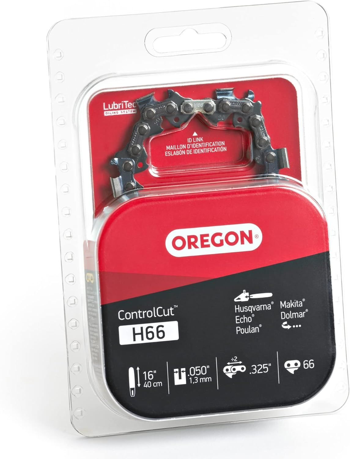 Oregon H66 Controlcut 16-Inch Chainsaw Chain Fits Cub Cadet, Echo, Homelite, Mcculloch, Makita, Partner, Poulan