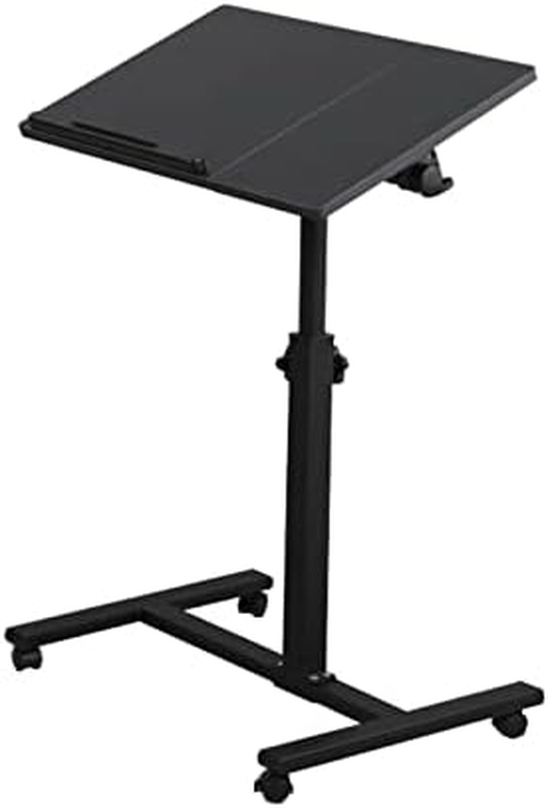 Adjustable Work-From-Home Working Station - Ergonomic Desk with MDF & Steel Construction, Black, Height Adjustable (58-90 Cm) - Perfect for Home Office & Remote Work image number 3