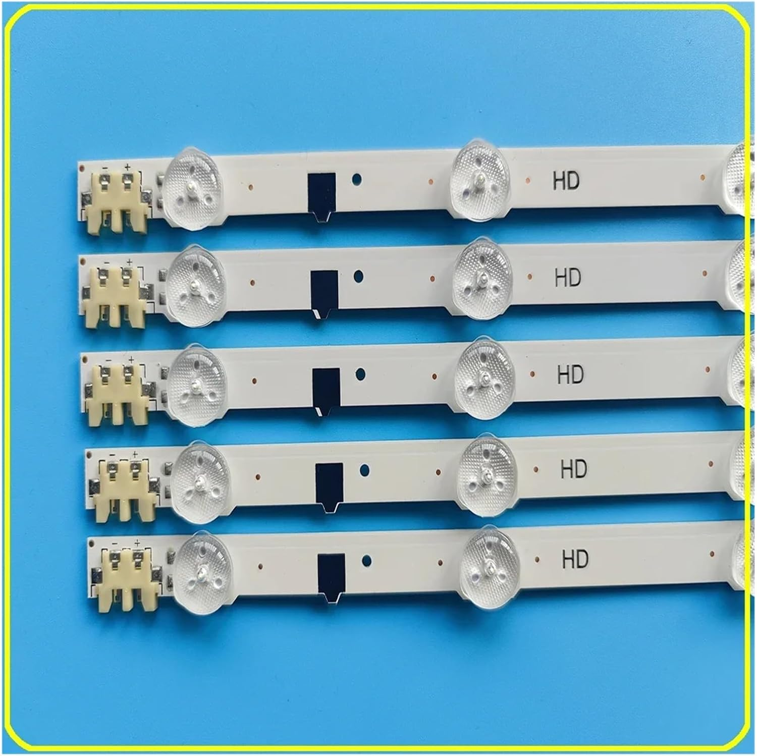 LED Strip for Sam/S.Ung UE32F4000AW UE32F5000AK UE32F5030AW UE32F5300AW UE32F5300AK TV LED Backlight Strip Kit 9 Lamp Lens 5 Bands (Color : Aluminum Substrate, Size : 5 Set - 25 Pcs) image number 4