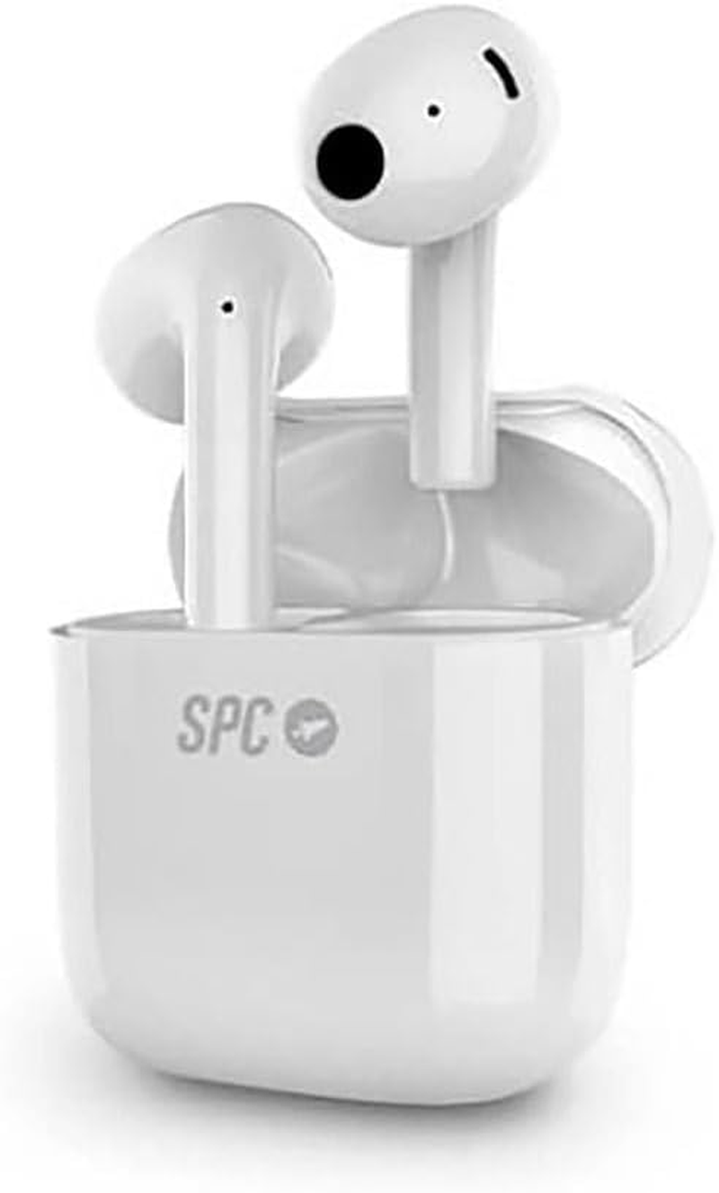 SPC Zion Studio Wireless Bluetooth 5.2 Headphones with Noise Cancellation, Ultra Compact, Touch Control, Handsfree, Waterproof and USB-C Charging Case