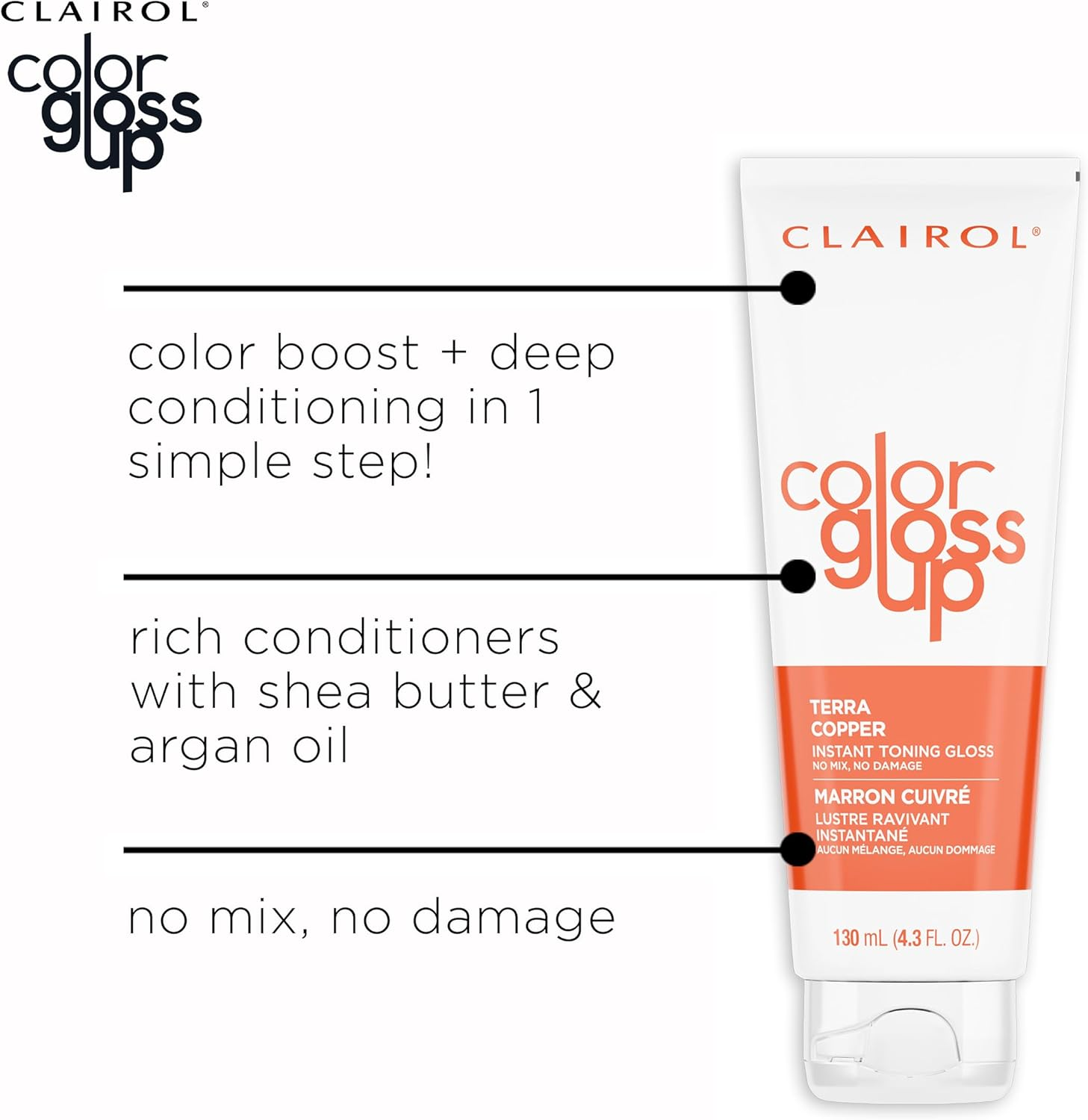 Clairol Colour Gloss up Conditioner, Terra Copper, 130Ml image number 1